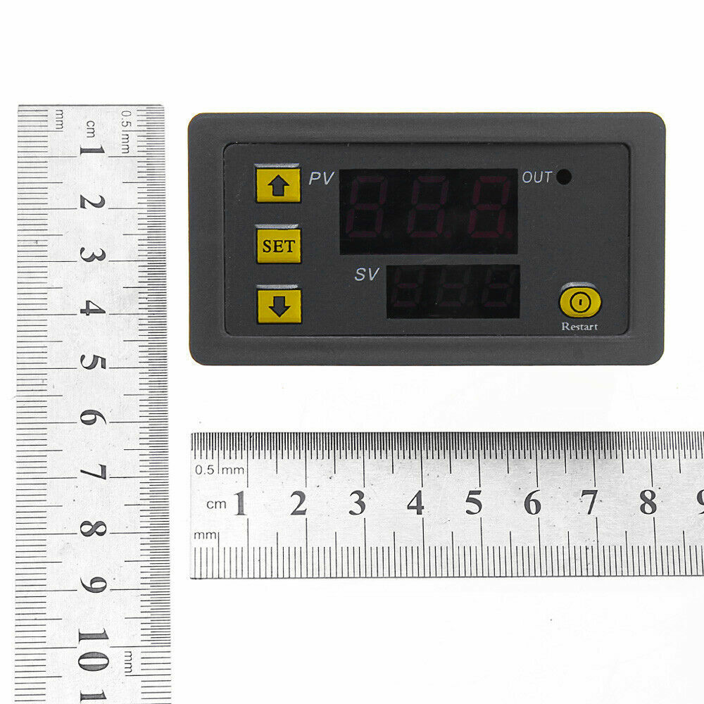 High Precision Digital Temperature Thermostat Controller Red Blue W3230 AC 110V