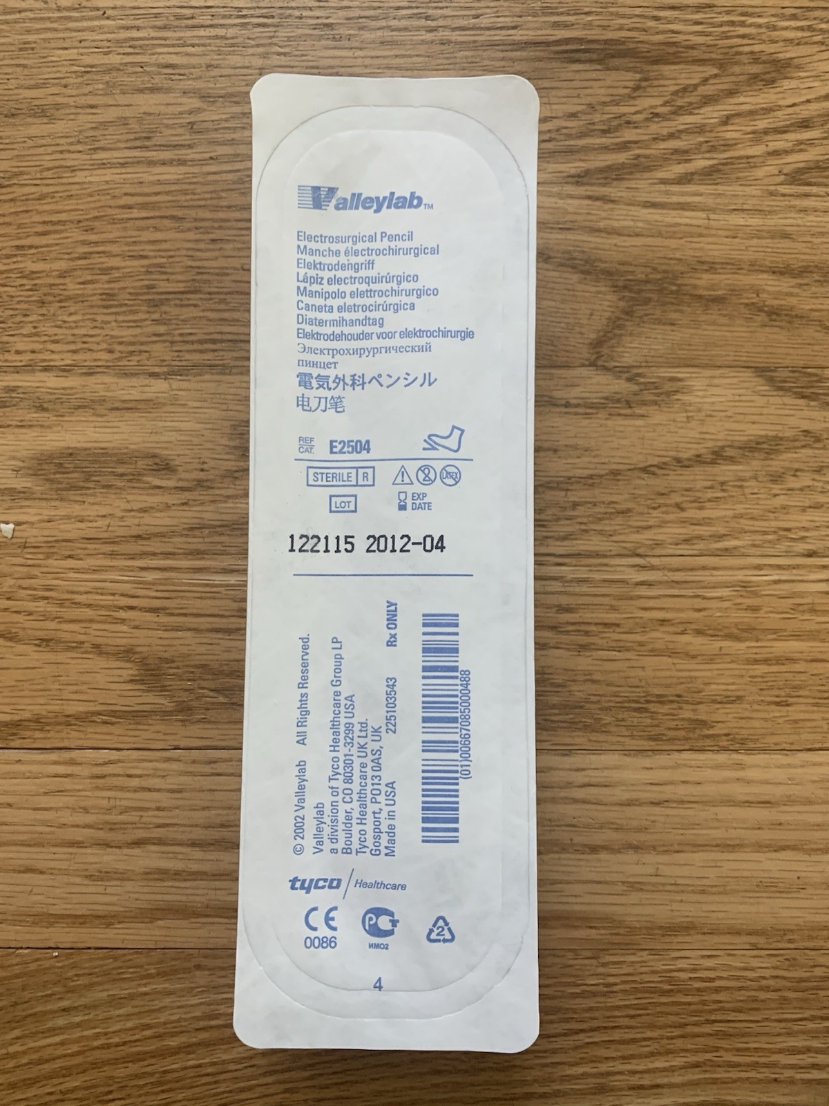 Valleylab E2504 Electrosurgical Pencil (box Of 20)