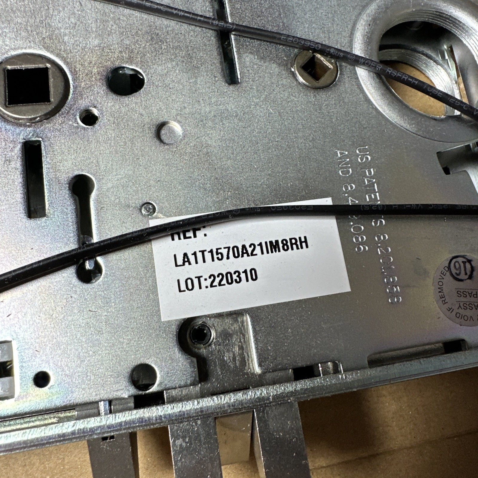 SALTO LA1T1570A21IM8RH Right Mortise Lock Case w/ Front Plate STAINLESS STEEL