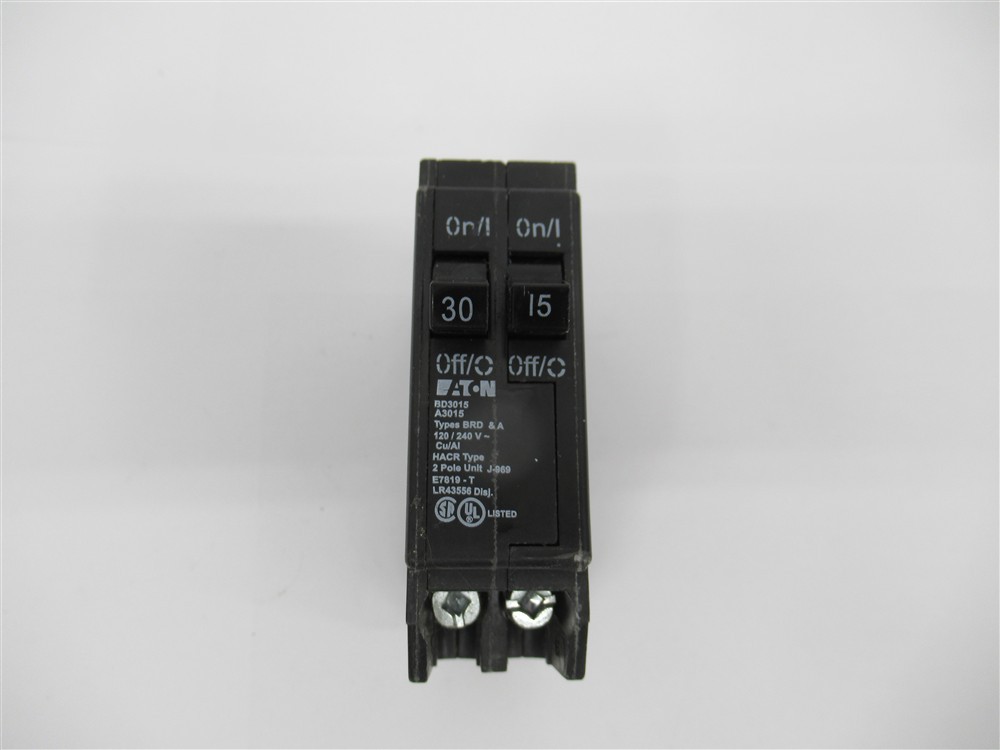 Eaton BD3015 , Type BD , CTL Plug-On Circuit Breaker , Single Pole