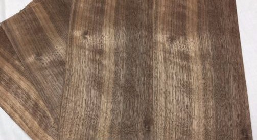 Walnut Wood Veneer, Raw/Unbacked – Pack of 3 – 9″ x 9″ x 0.024″ Sheets