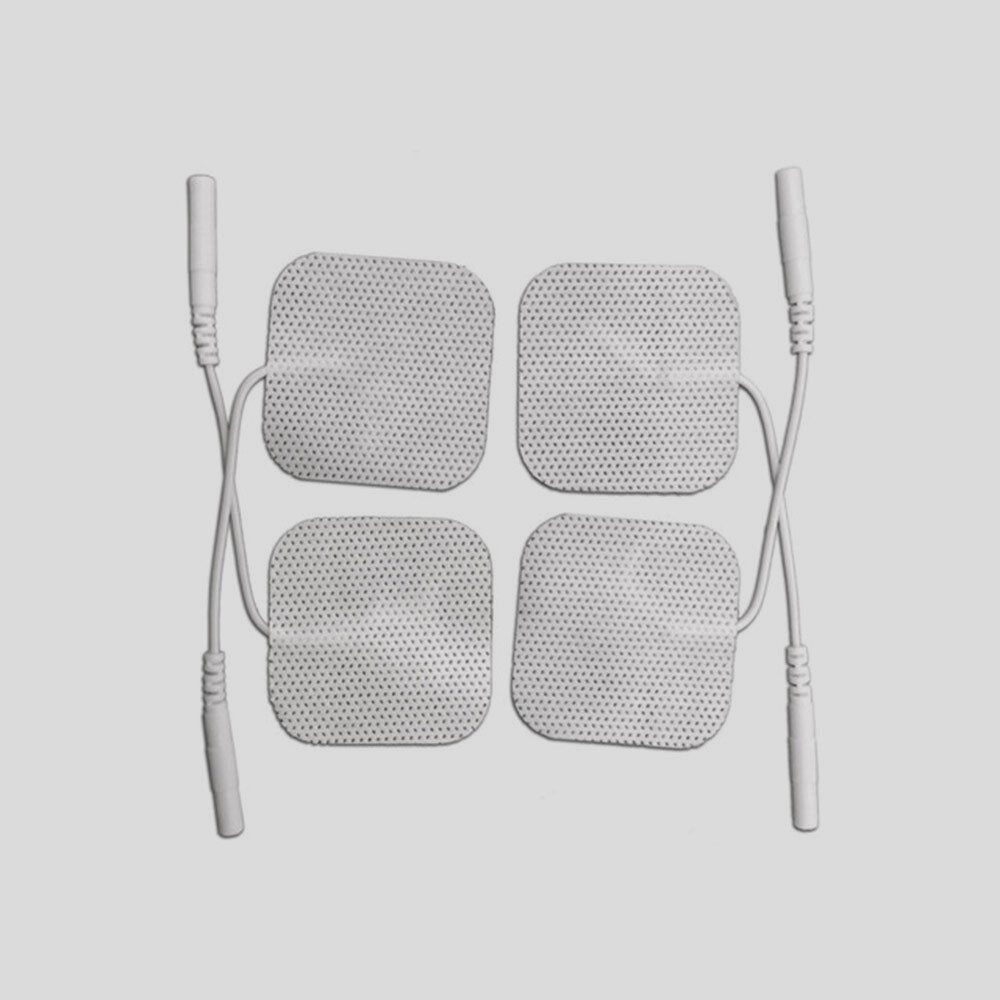 TENS 2″x2″ Premium Wired Electrode Pads, 40 Pads (20 Pair)