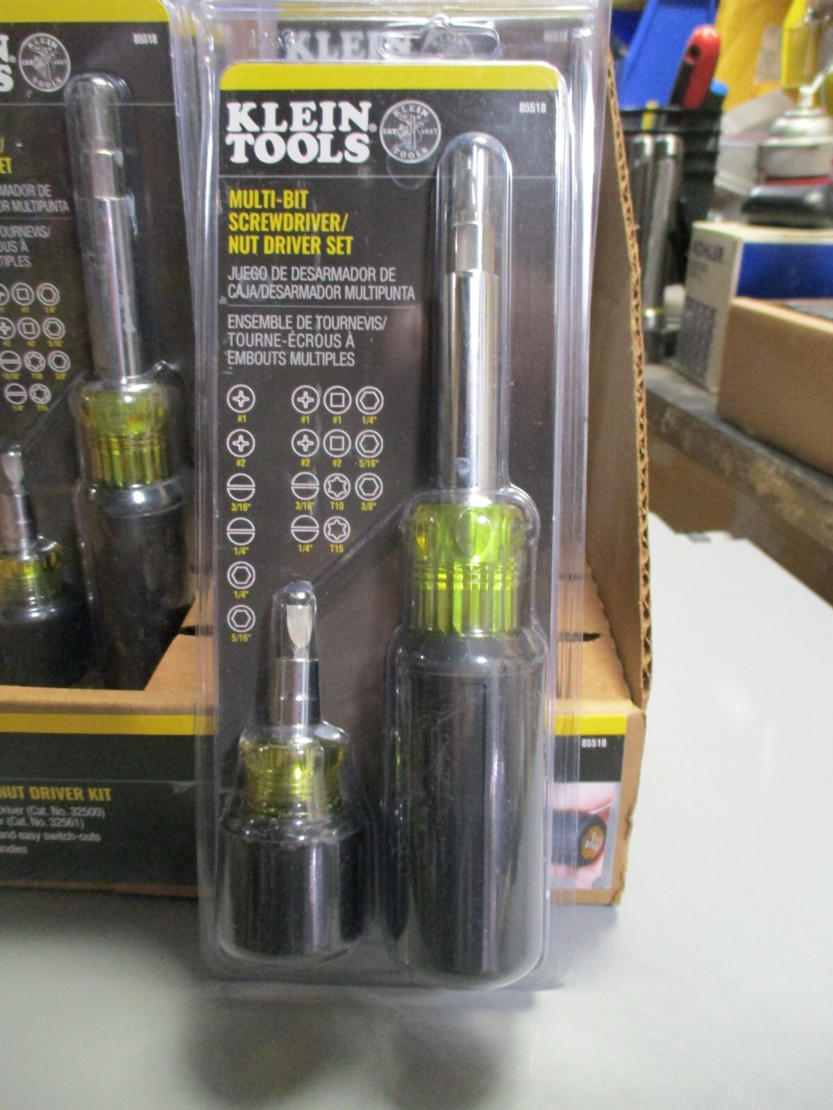 Free Ship, Klein Tools 85518 Multi-Bit Screwdriver/Nut Driver Set