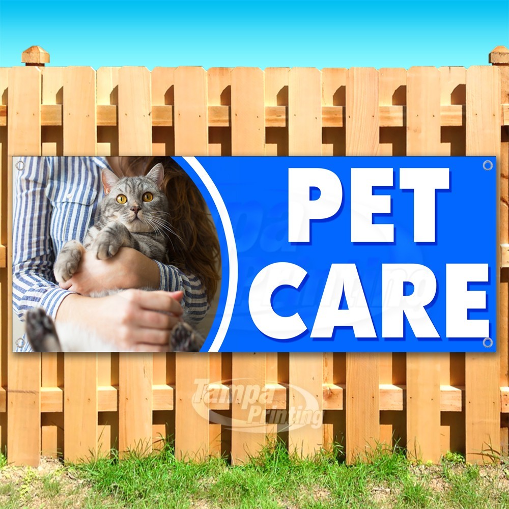PET CARE Advertising Vet Pets Animals Medical Vinyl Banner Flag Sign USA SB10465