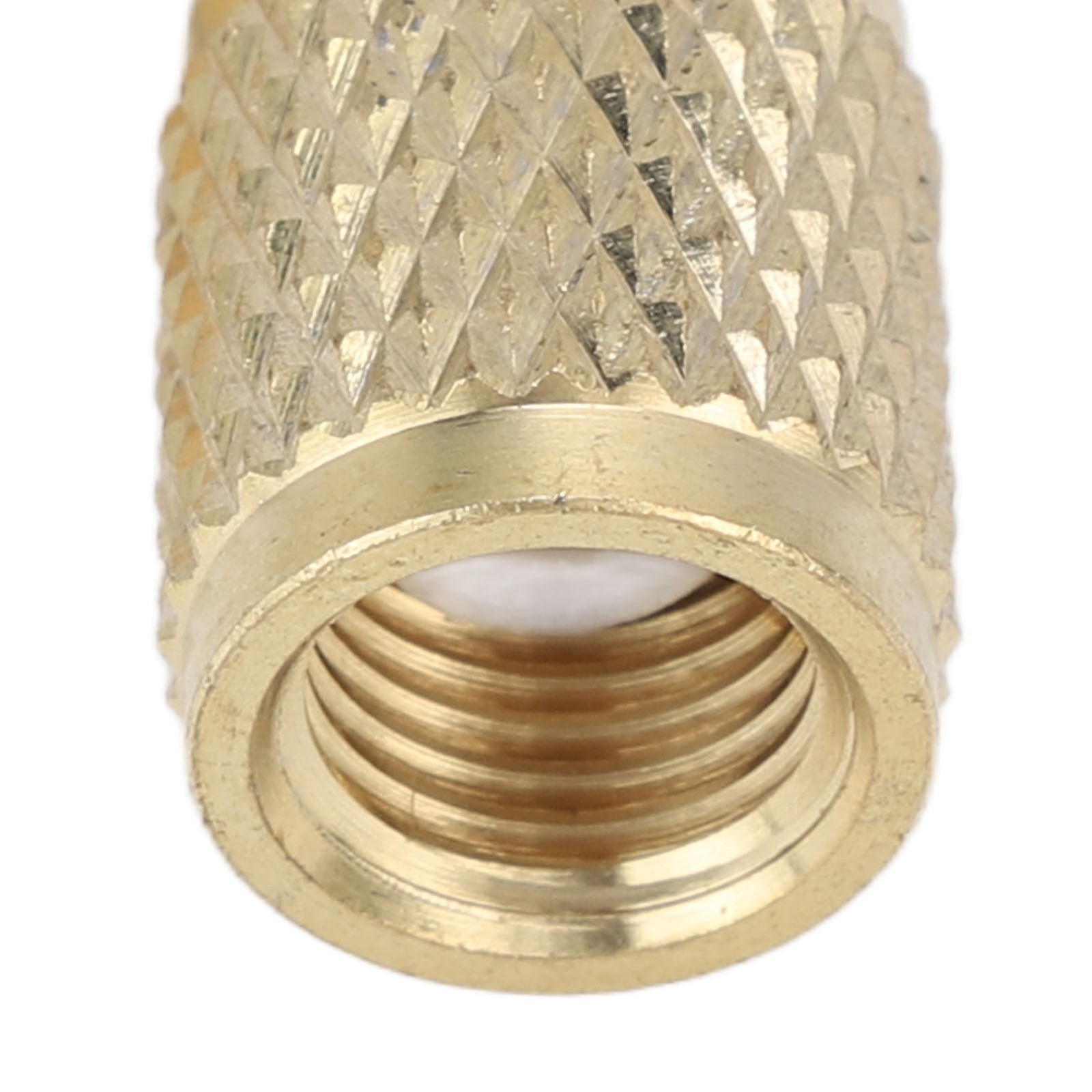 Quick Coupler Tee Adapter With Valve Core Brass 1/4in SAE Sturdy Structure
