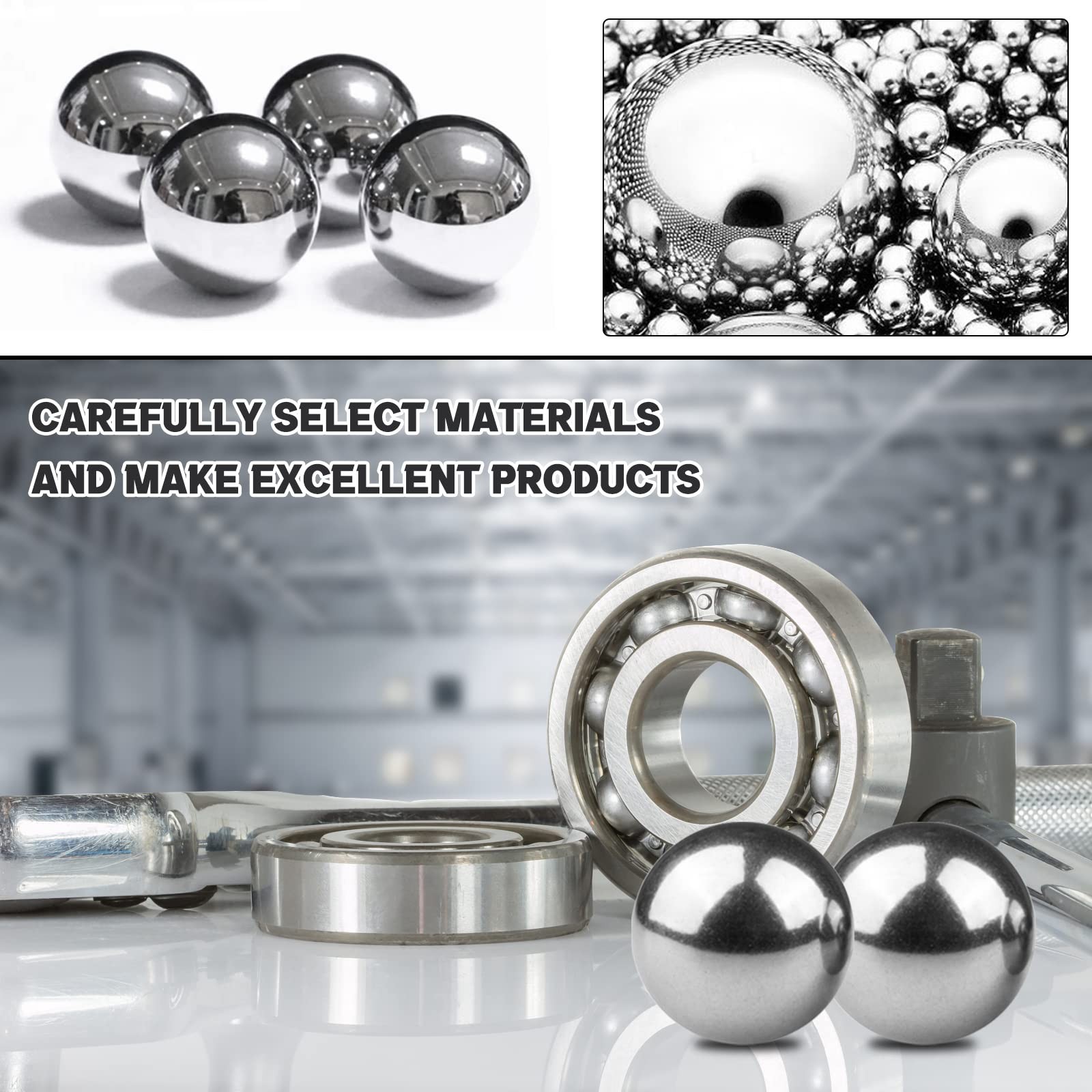 6pcs 1″ Chrome Steel Bearing Balls 25.4mm Steel Ball Precision Bearings