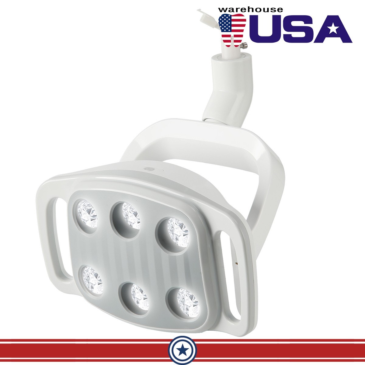 Dental 6 LEDs LED White Light Operating Lamp 30000lux Induction For Unit Chair