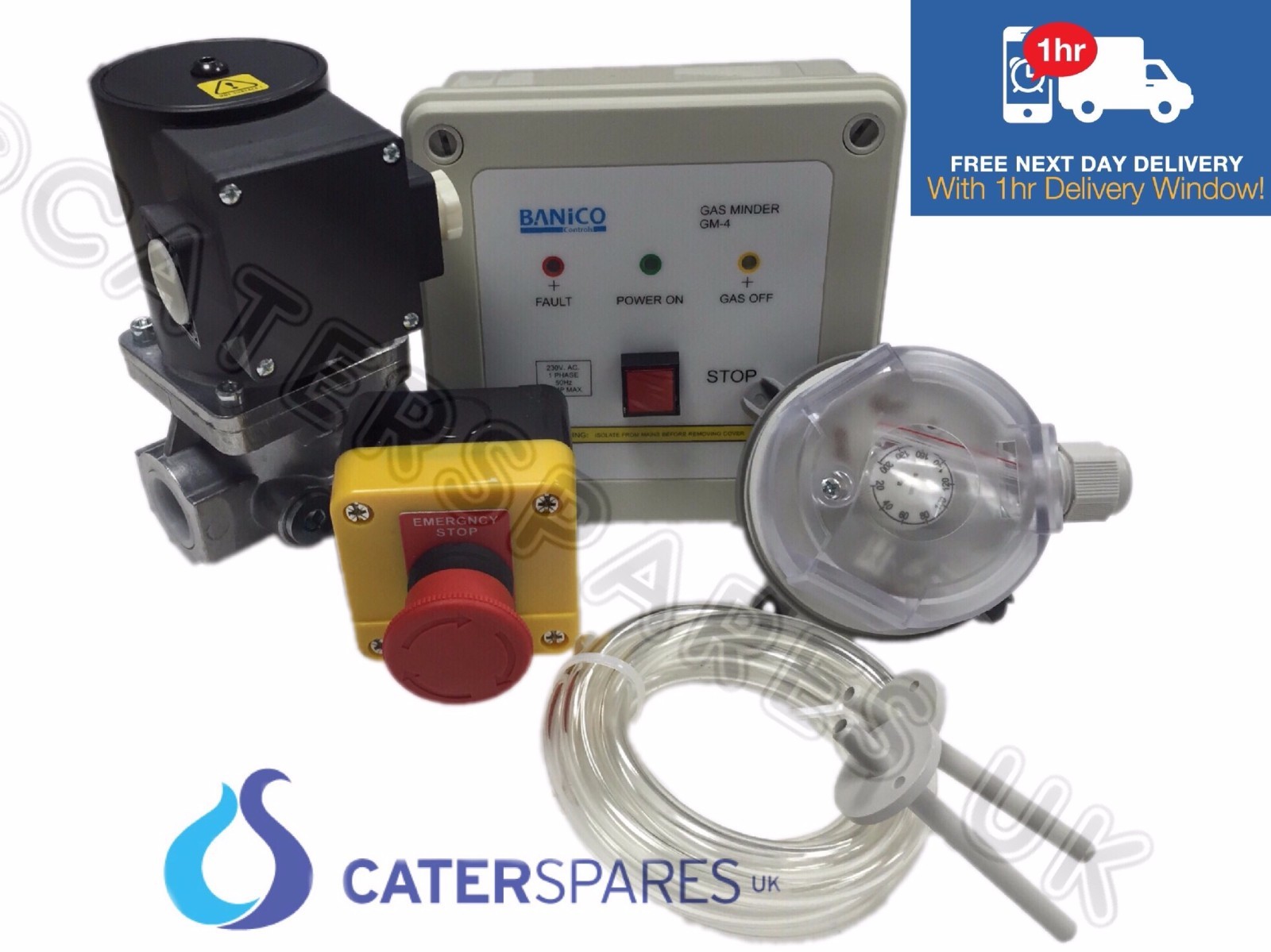 GAS INTERLOCK MINDER SYSTEM FOR COMMERCIAL KITCHENS SOLENOID VALVE 1/2″ (15mm)