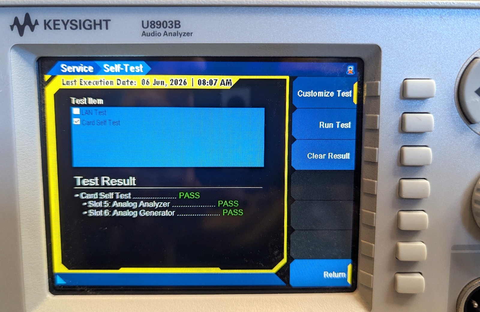 U8903B 10Hz – 1.5MHz Audio Analyzer Keysight