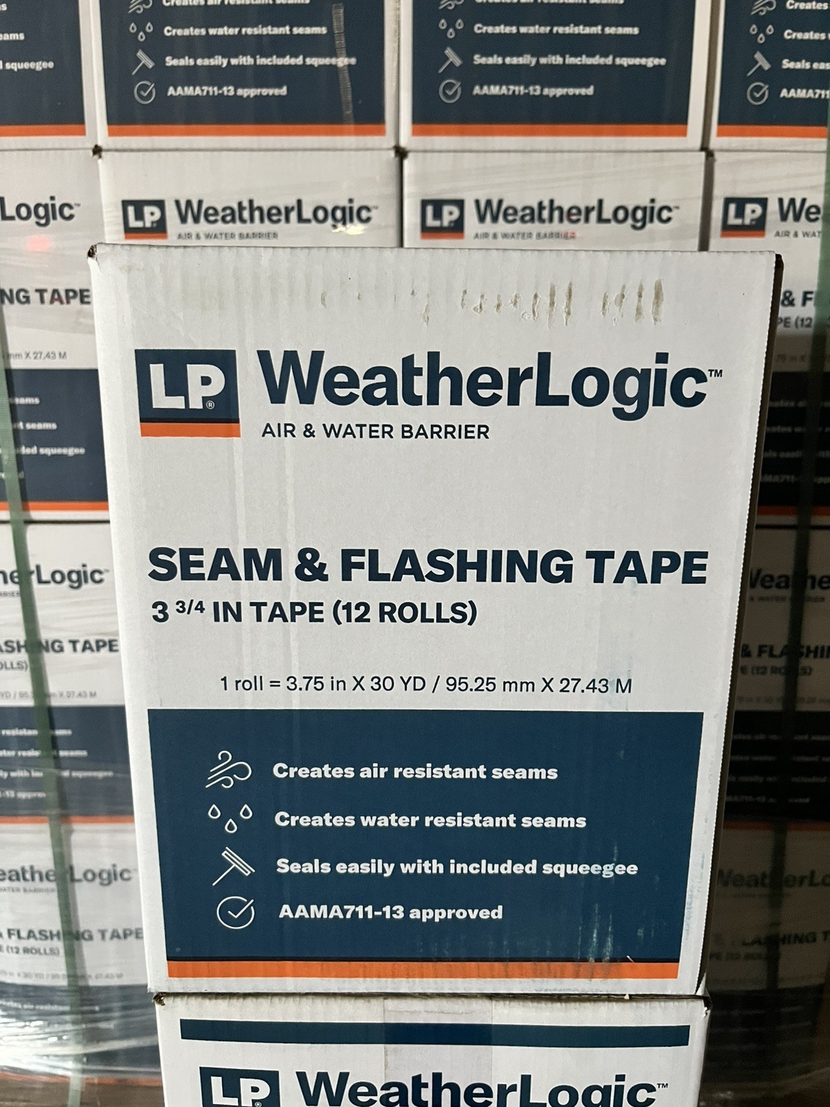 LP WeatherLogic Seam & Flashing Tape 3 3/4 Inch Tape (12 Rolls)