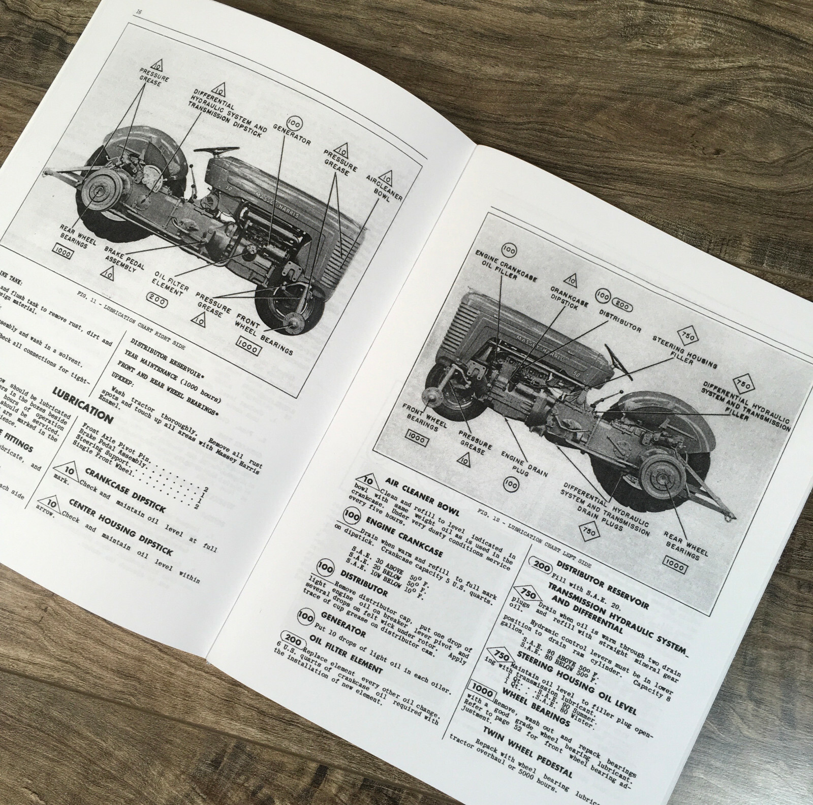 Massey Harris Mh 50 Tractor Operators Manual Owners Book Maintenance Instruction