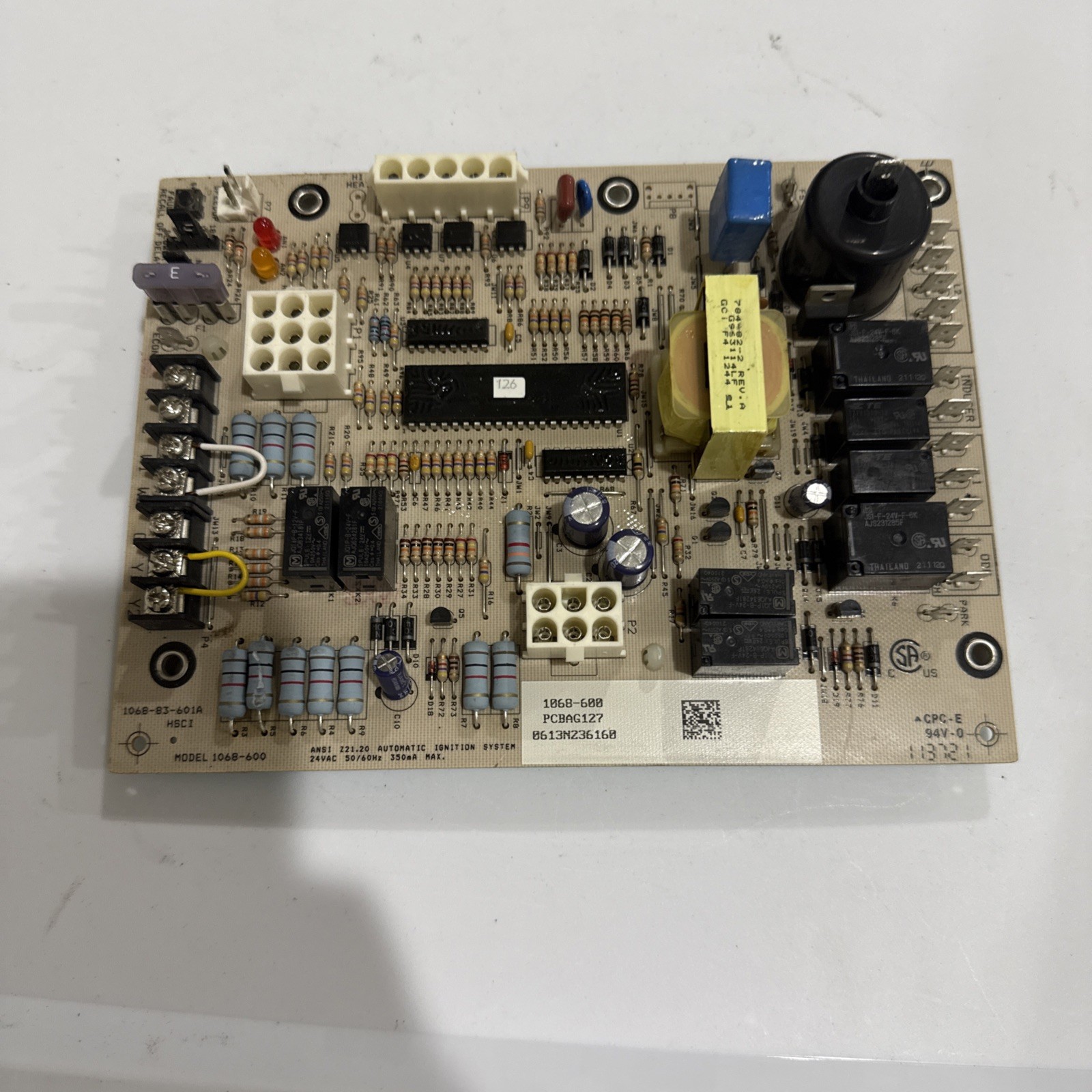 Goodman Amana PCBAG127 Furnace Control Circuit 1068-600 used