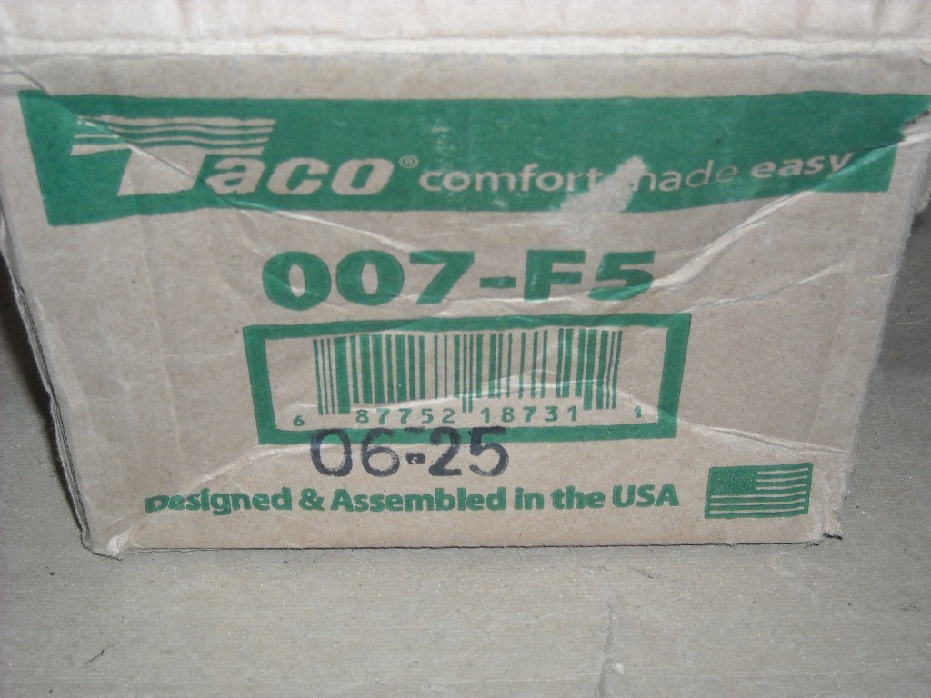 Taco 007-F5 Circulator Pump
