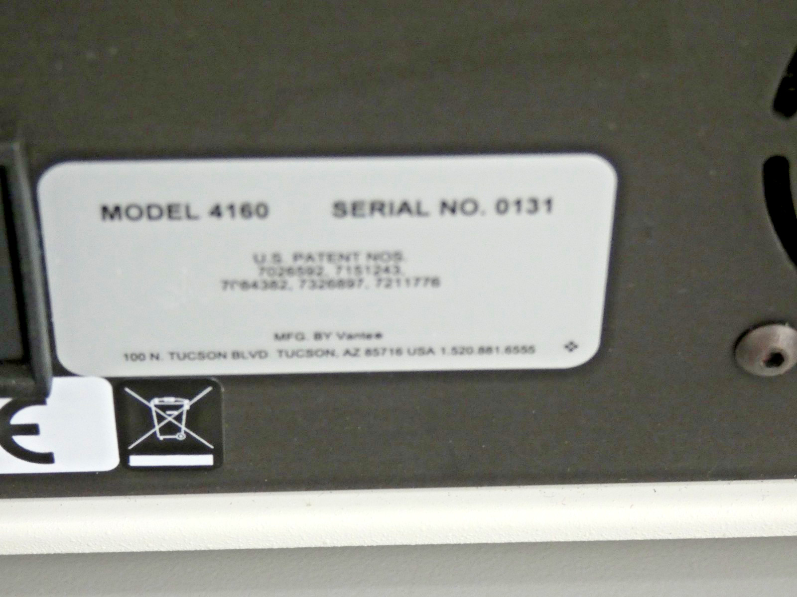 Vante 4160 Series TPE Tube Sealer w/ Sealing Head – Password unknown