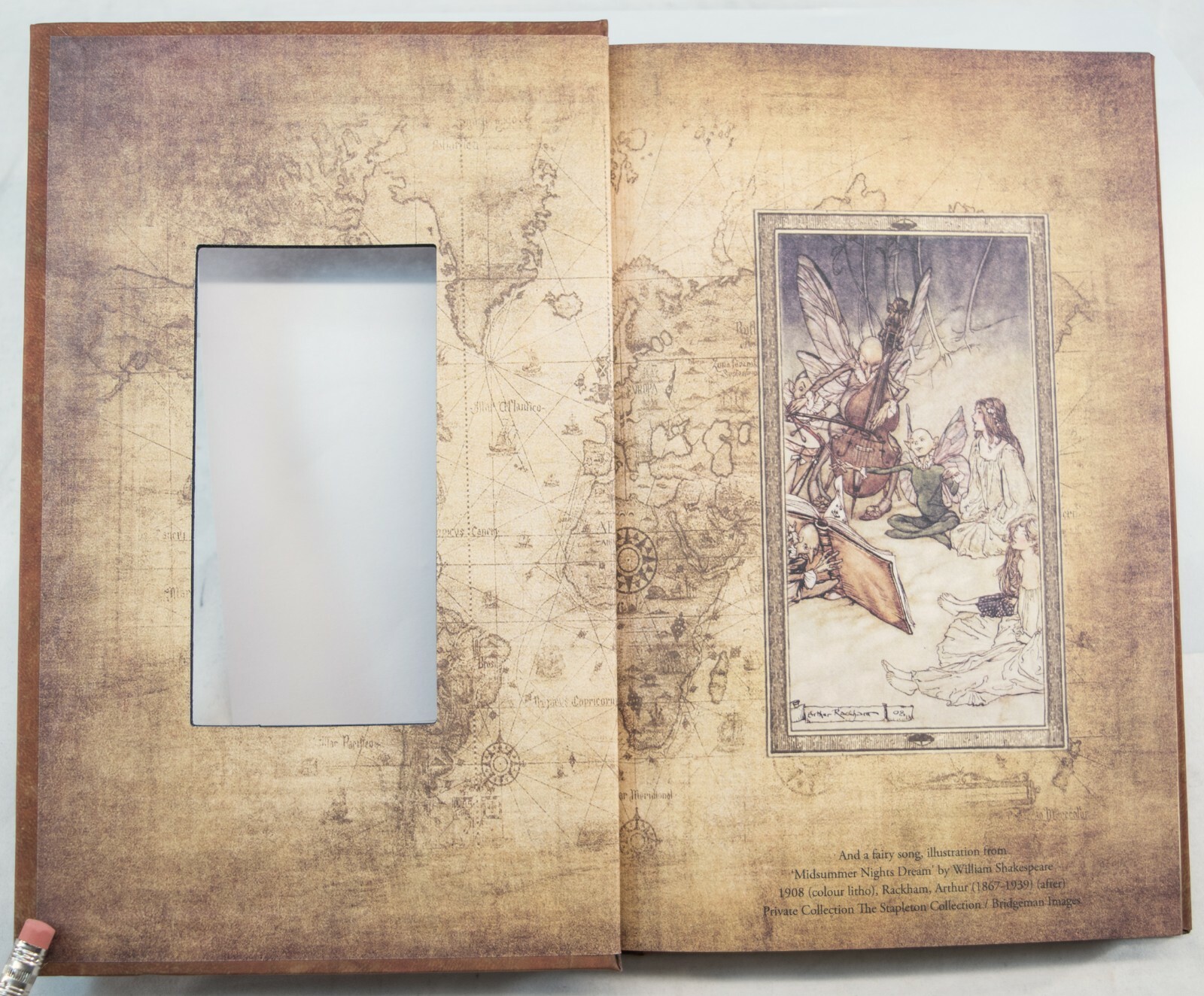 Figments Studio Art Frame Fairy Song Journal Diary Shakespeare 6″x 9″ Inches New