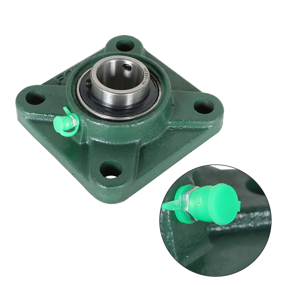 10 Pcs UCF205-16 Pillow Block Flange Bearing 1″ Bore 4 Bolt Solid Base