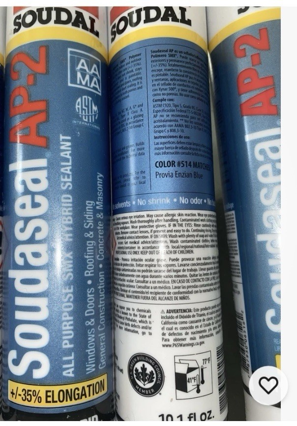 Soudal Soudaseal AP-2 All Purpose SMX Hybrid Sealant 10.1 fl.oz Blue, Paintable3