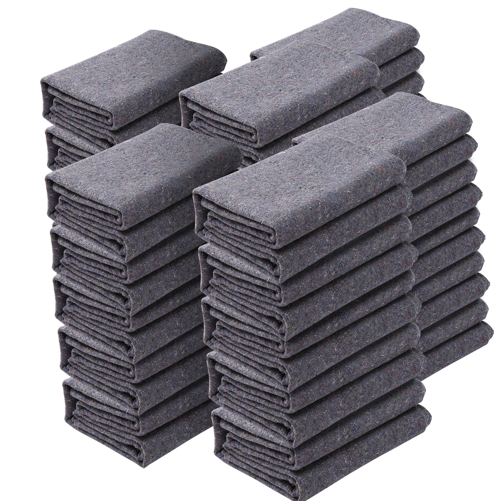 VEVOR Moving Blankets Packing Blankets 72″ x 54″ Furniture Pads 24-Pack 21 lb/dz