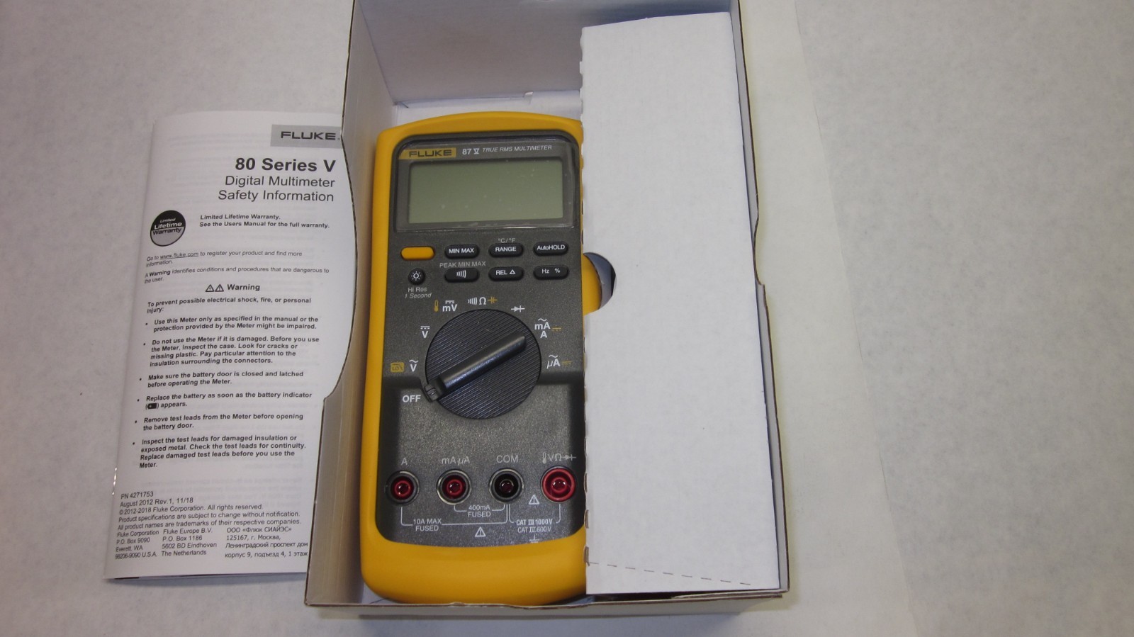 NEW FLUKE 87V True RMS Digital Multimeter