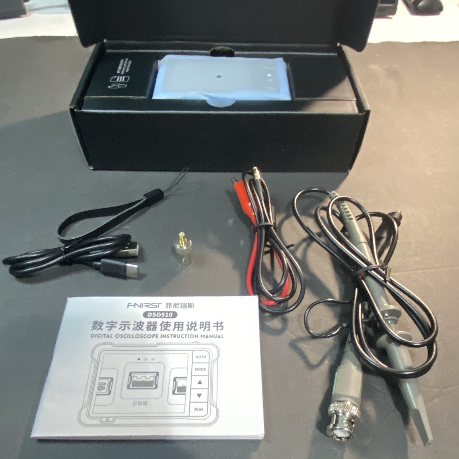 FNIRSI DSO-510 10MHz 48MSa/s 1CH Handheld Digital Oscilloscope w/ Probe