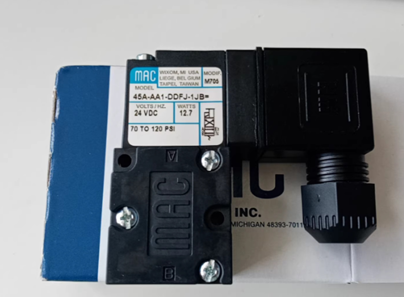 NEW MAC 45A-AA1-DDFJ-1JB=M705 solenoid valve