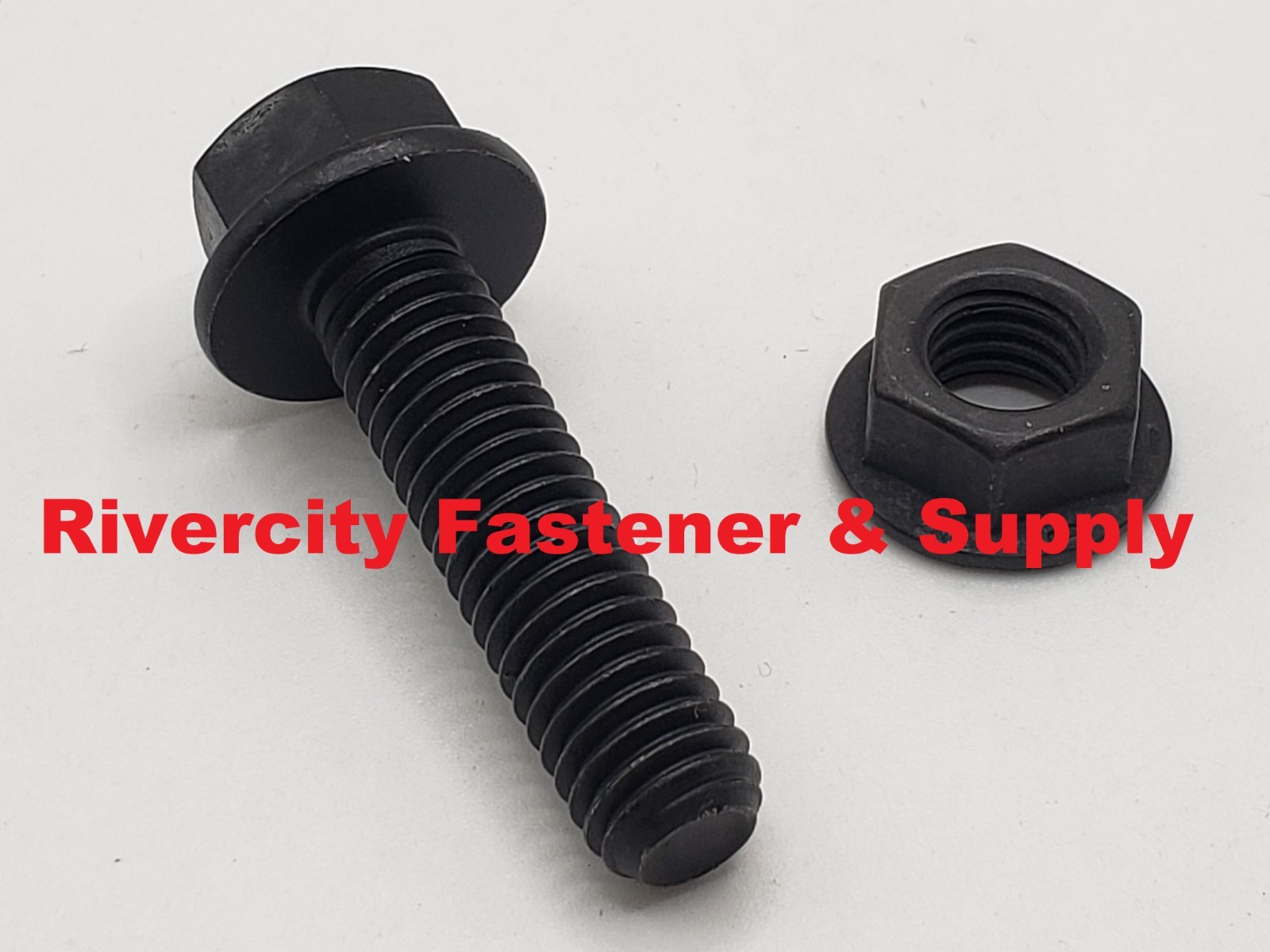 3/8-16×1-1/2 Grade 8 Flange Bolts 3/8x16x1.5 Screw & 3/8-16 Serrated Flange Nuts