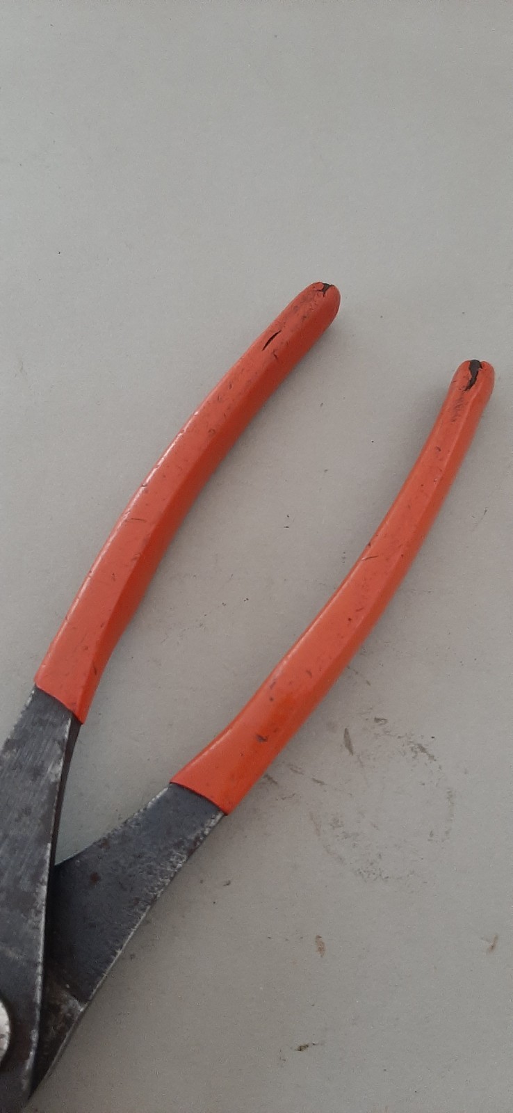 Snap-On Tools Slip Joint Hose Clamp Pliers Red Grip HCP48BP USA READ Descript