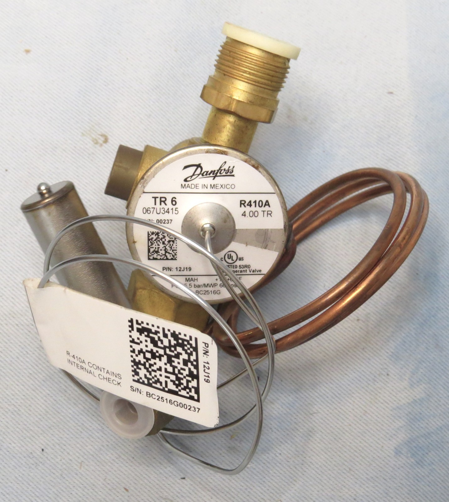 NEW Lennox Danfoss 12J19 067U3415 TR6 3-Ton R410A TXV Thermal Expansion Valve