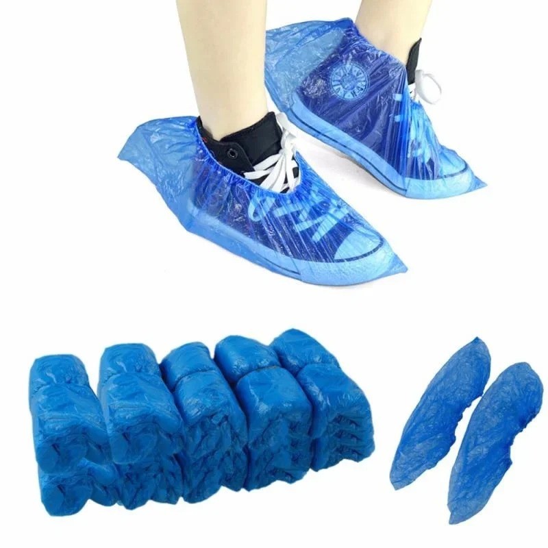 Disposable Non-Slip Shoe Covers (1000 Pairs) Blue Extra Large Non-Woven Durable