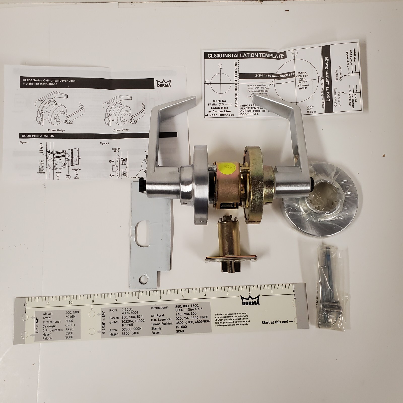 «NEW» Dorma Classroom Intruder Lock, CL877J LRC 626 RH, CL800