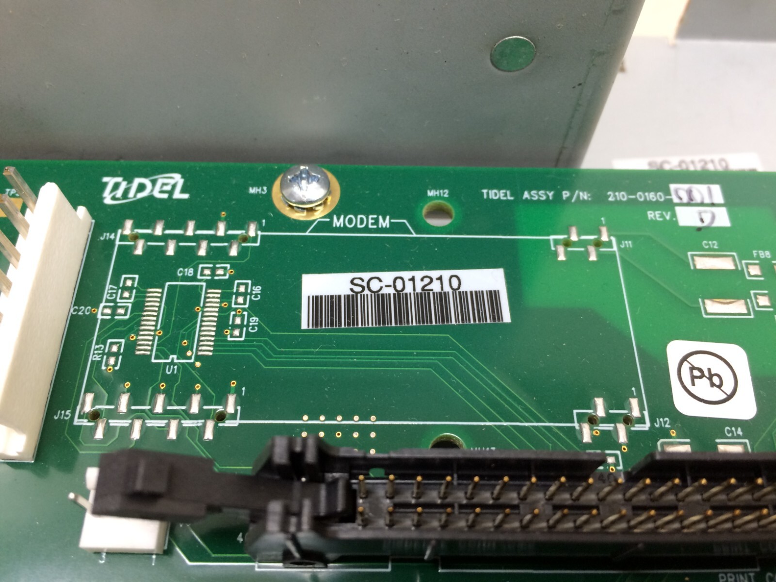 Tidel TACC Parts 210-0160-001 Assembly Board Corcom 6EEA1 Power Line ASTEC
