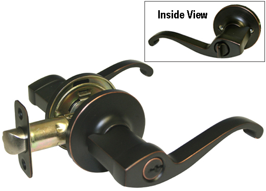 Oil Rubbed Bronze Keyed Entry Door Handle Lever Door knob Lock