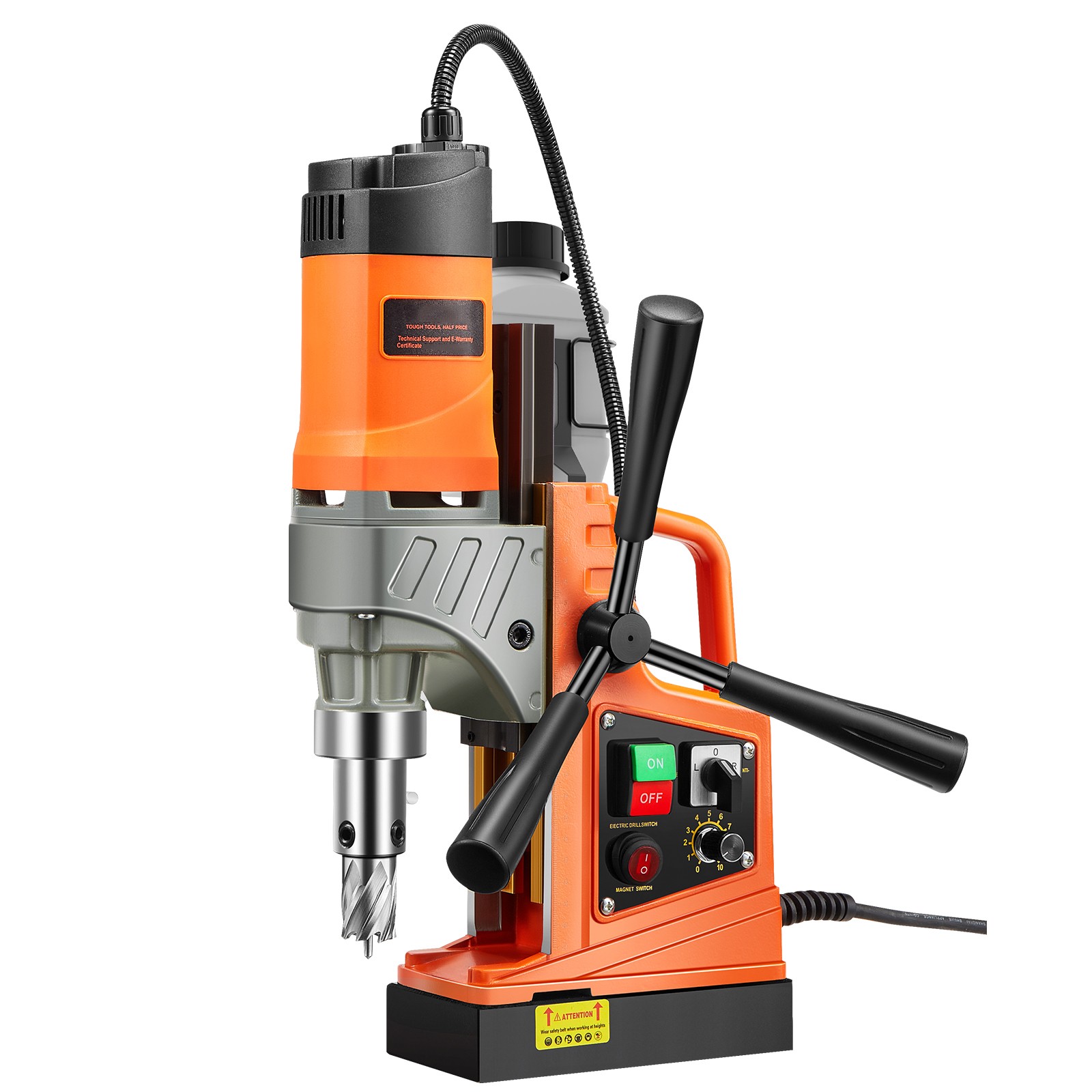 Uimoso Magnetic Drill 1450W 2810 lbf Portable Mag Drill Press 1.6 in Diameter