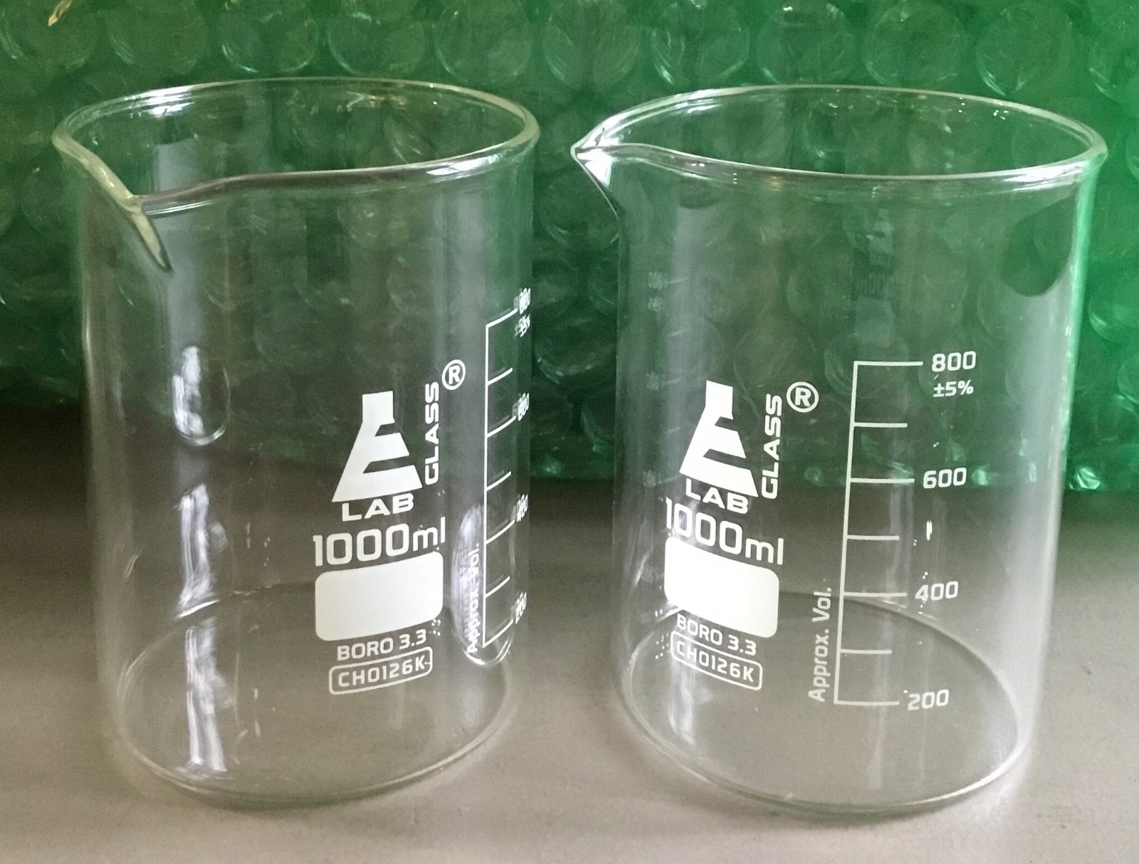 2000ml Erlenmeyer FLASK, OR TWO Smaller 1000mL Containers, Flask or Beaker