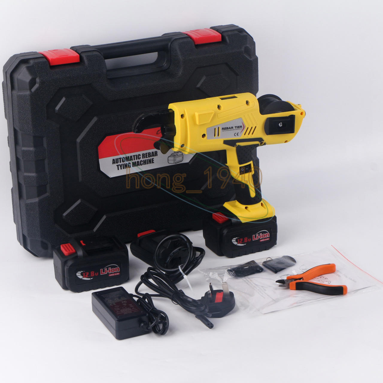 8-34mm Automatic Rebar Tying Machine Rebar Tier Tool 13200Mah 1 Battery NEW