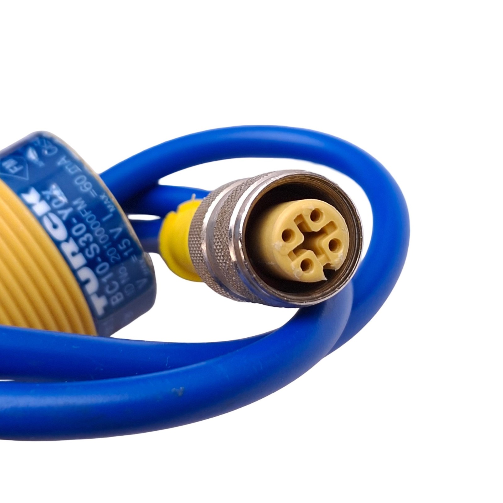 Turck BC10-S30-Y0X Proximity Sensor, 10mm Range, 15VDC, M30x1.5, M12 4-Pin