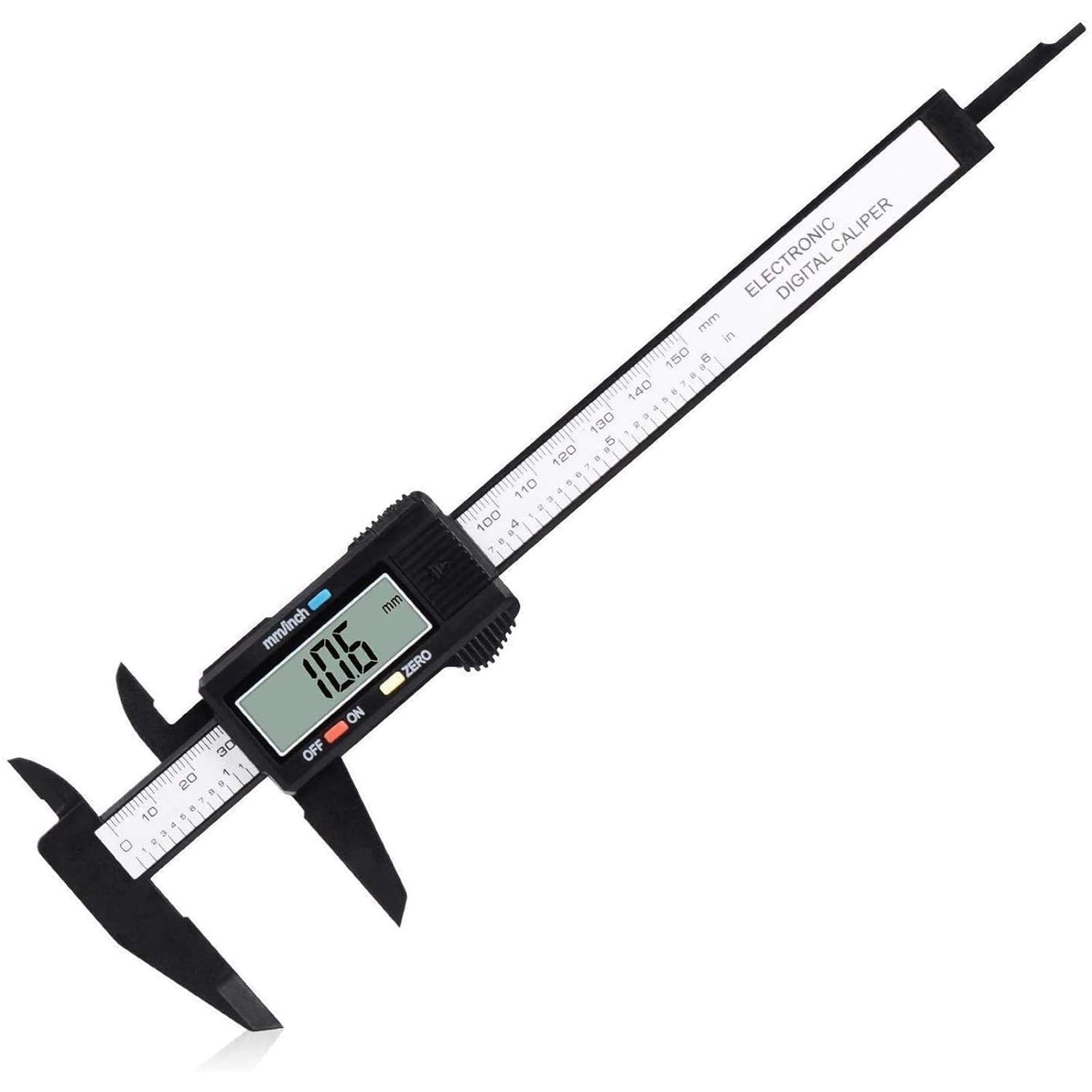 Precision Measuring Tool: Large LCD Digital Caliper 0-6 Inches with Auto-Off