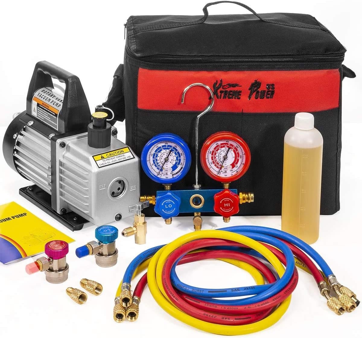 HVAC Vacuum Pump 3CFM 1/4HP R134a R12 R22 R410a