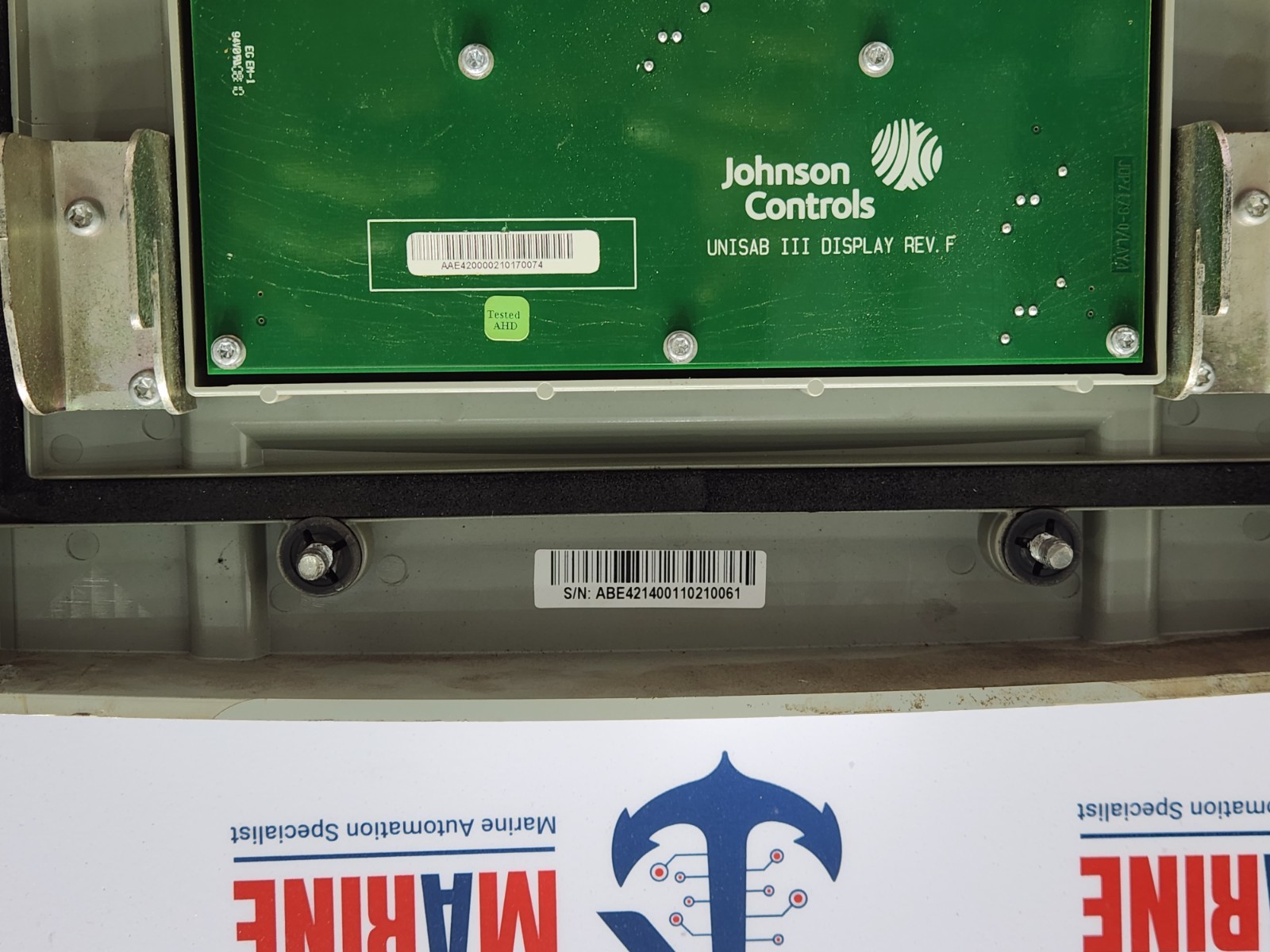 JOHNSON CONTROLS SABROE UNISAB III 4214-001 DISPLAY CONTROLLER UNIT 4209-001