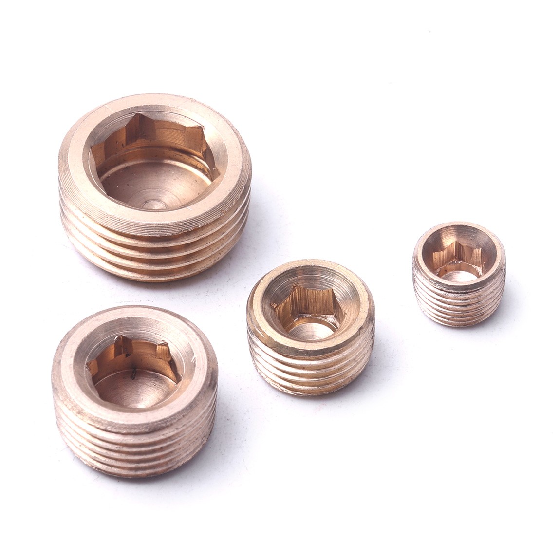 20PCS Pipe Plug 1/8″ 1/4″ 3/8″ 1/2″ Male Thread Hex Internal Head Socket Fitting