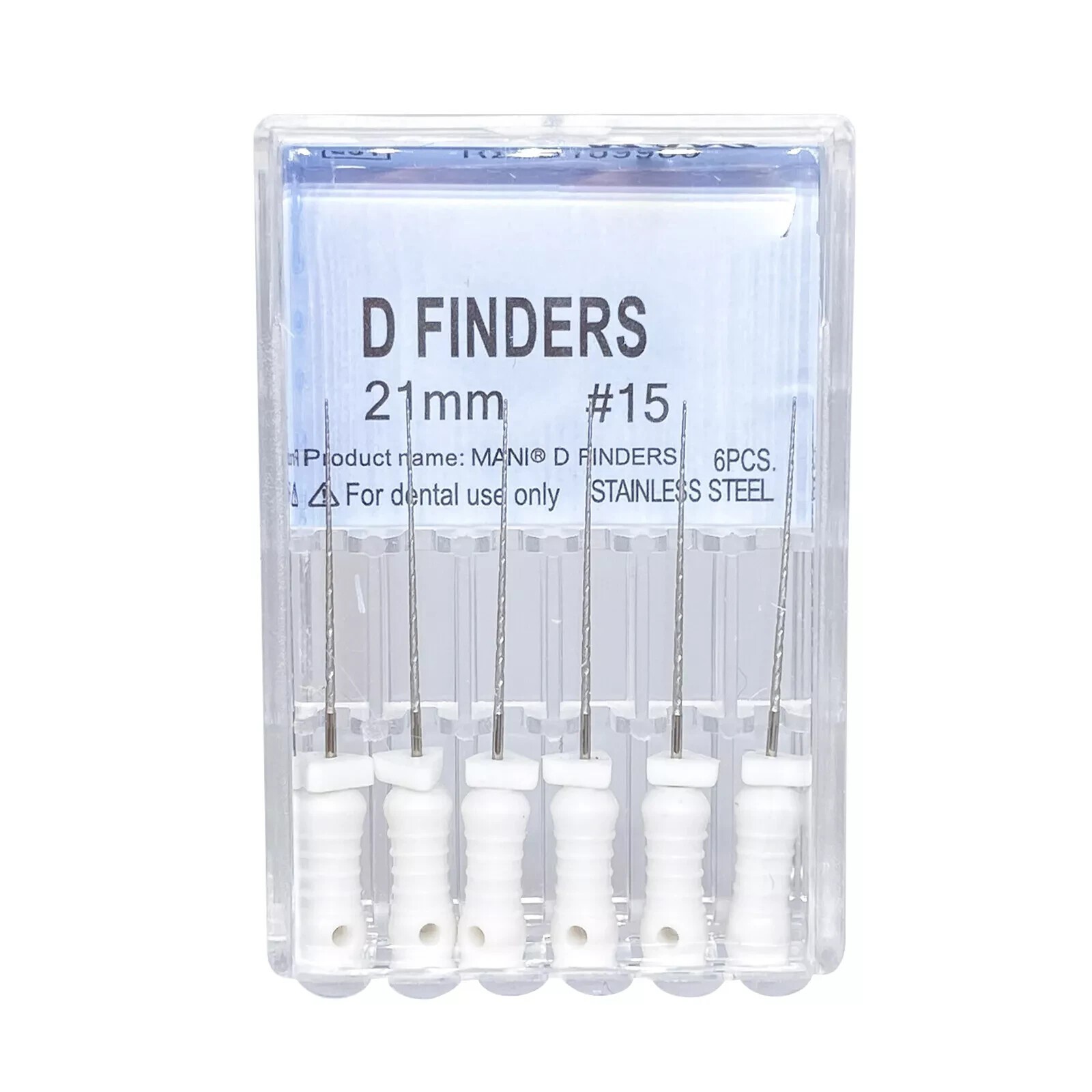 6pcs/pack Dental D Finders Endodontic Files for Calcified/Curved Canals
