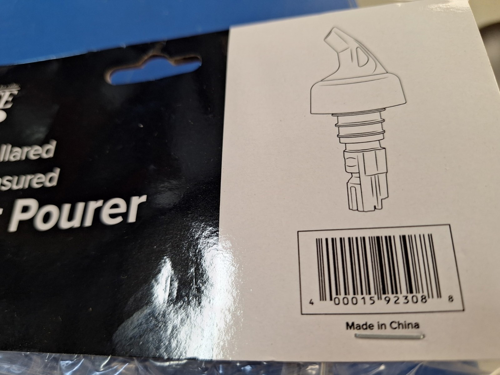 12- Choice 0.5 oz. 3-Ball Measured Liquor Clear Pourer Collar Orange Tail