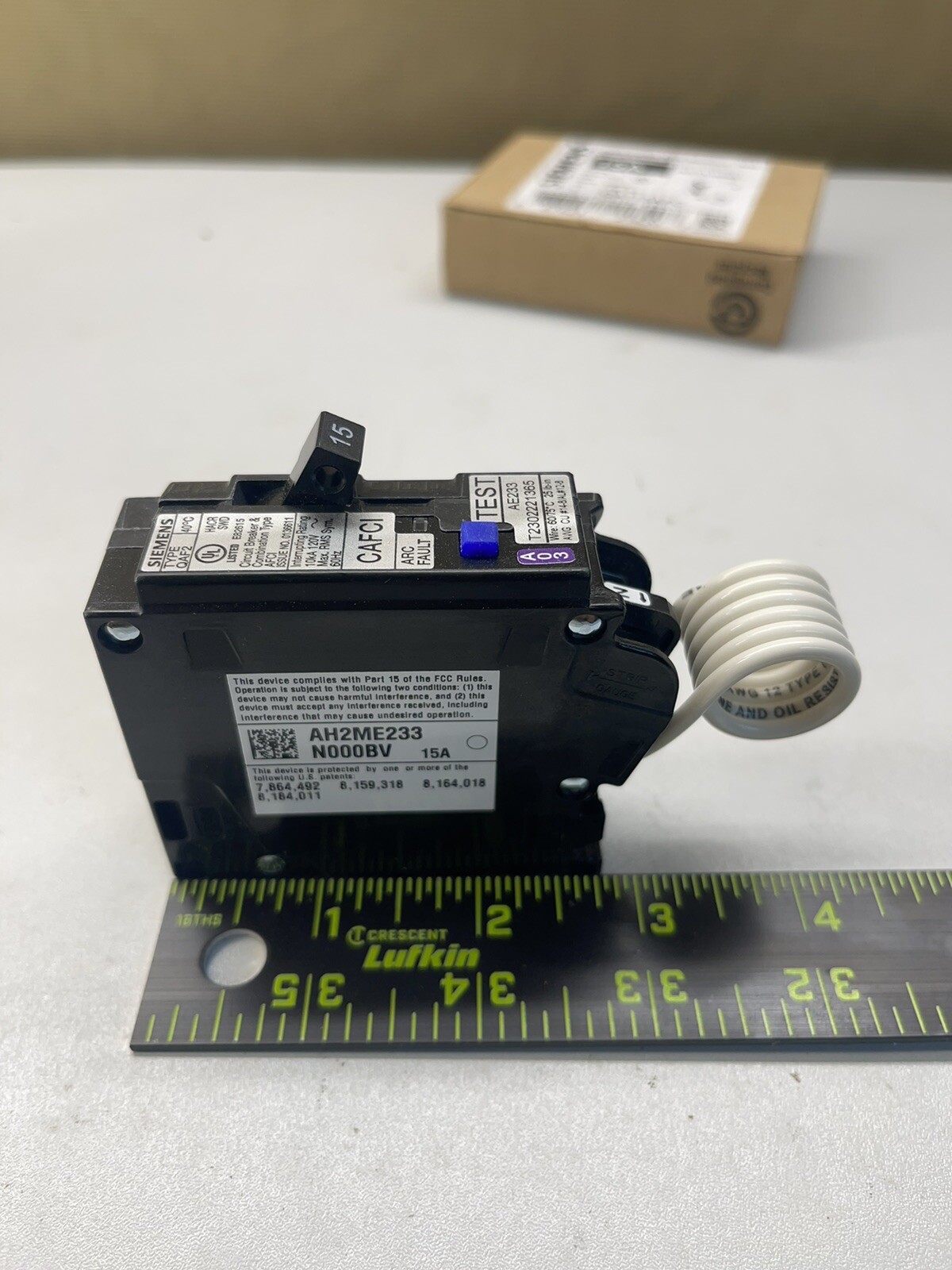 Siemens QA115AFC 1 Pole 15 AMP Arc Fault Combination Breaker AFCI New In Box
