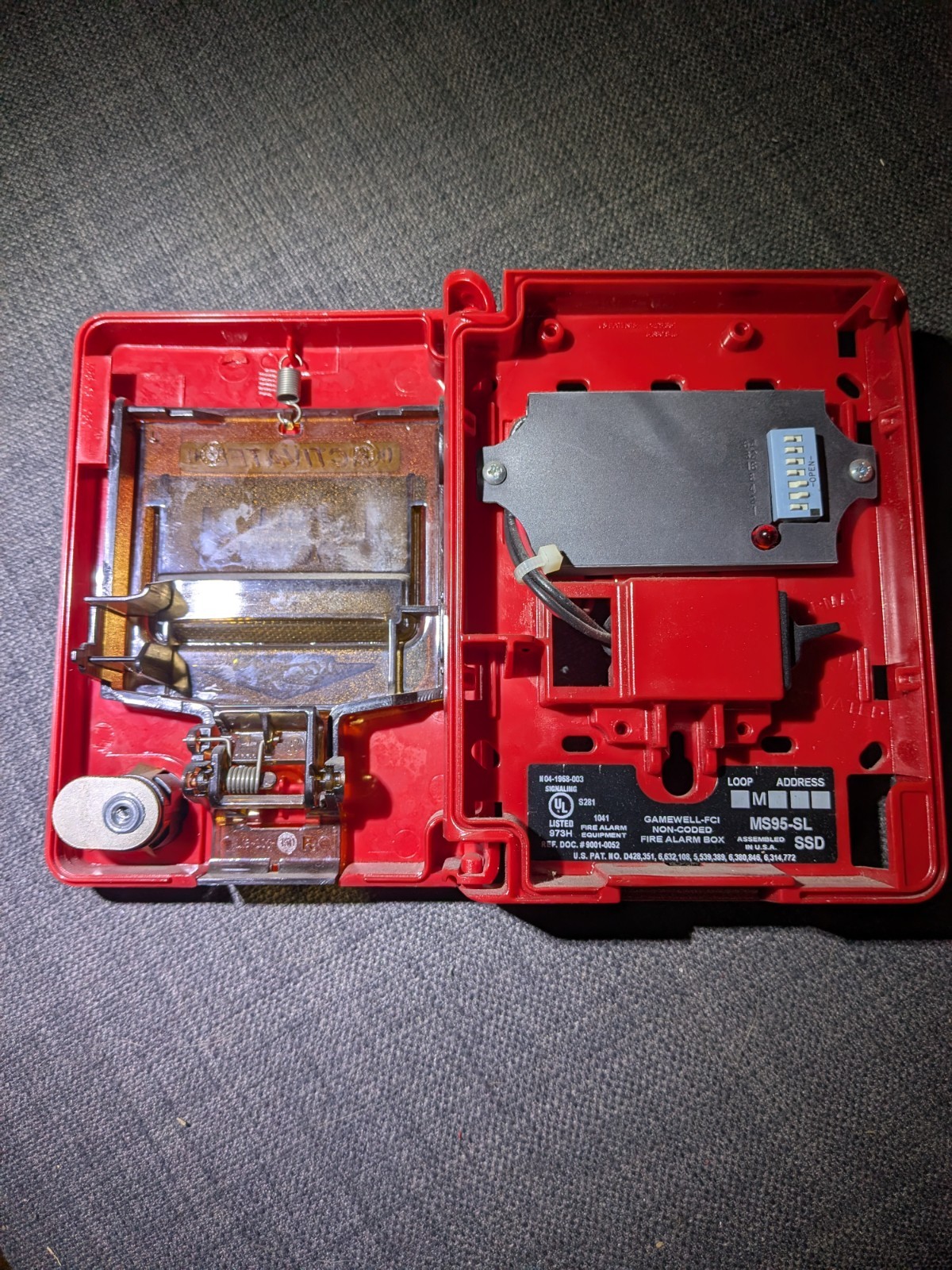 Gamewell-FCI MS95-SL Addressable Pull Station – Used But Functional
