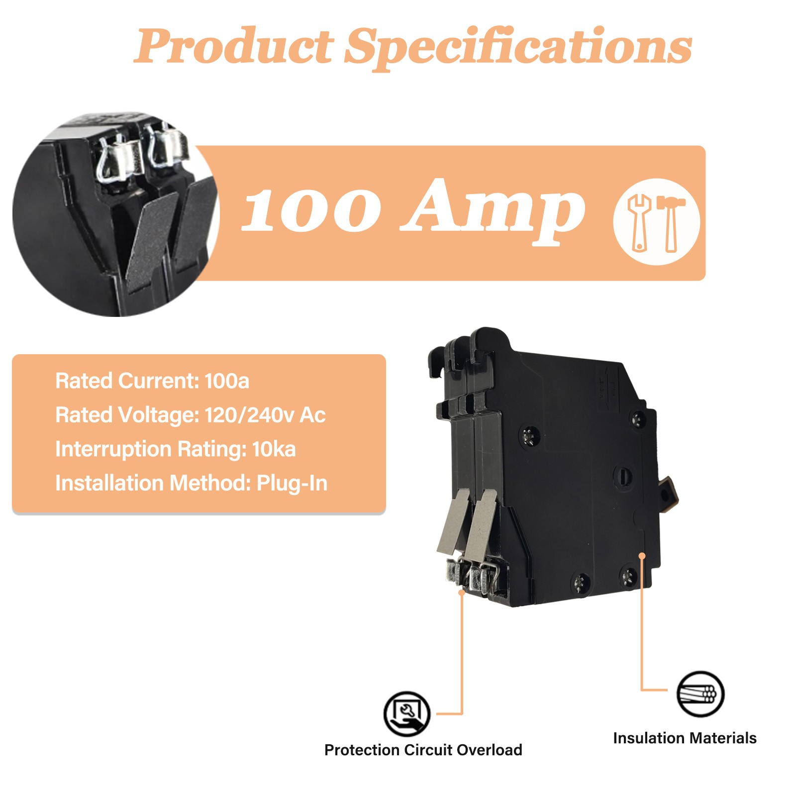 Upgrade 2100 2-Pole 100 Amp Circuit Breaker for Cutler Hammer Load Centers