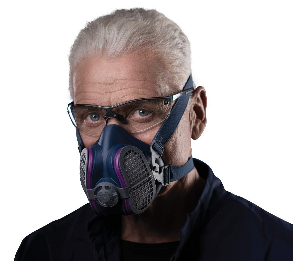GVS Elipse P100 Dust Half Mask Respirator with Replaceable and Reusable Filters