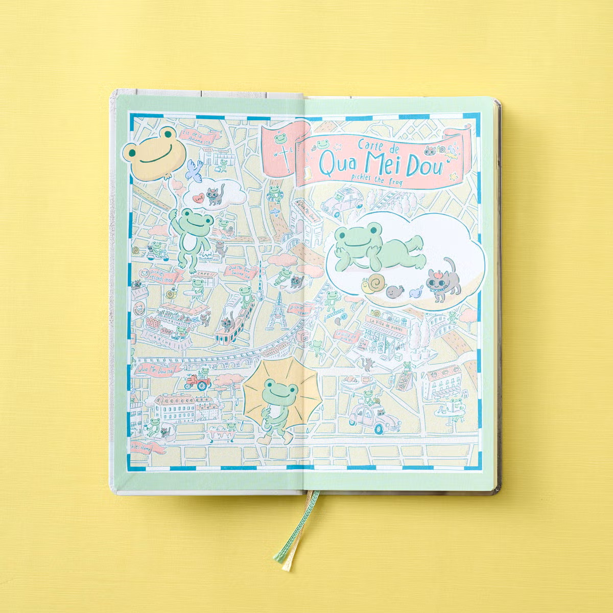 Pre HOBONICHI TECHO 2027 weeks Pickles The Frog with Acrylic Pencil Board