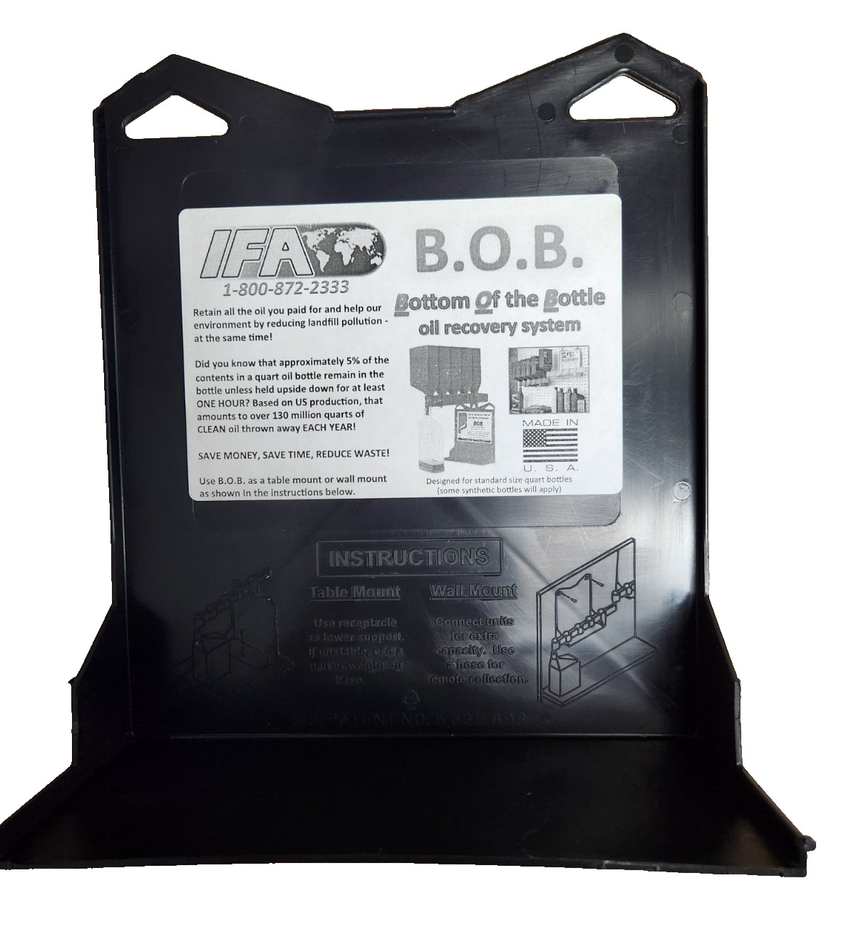 WIRTHCO B.O.B. «BOTTOM OF THE BOTTLE» OIL DRAINING SYSTEM – 32947 – SET OF 2
