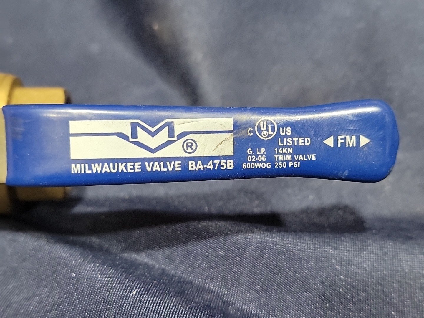 NEW Milwaukee Valve BA-475B Brass Ball Valve 3/4″