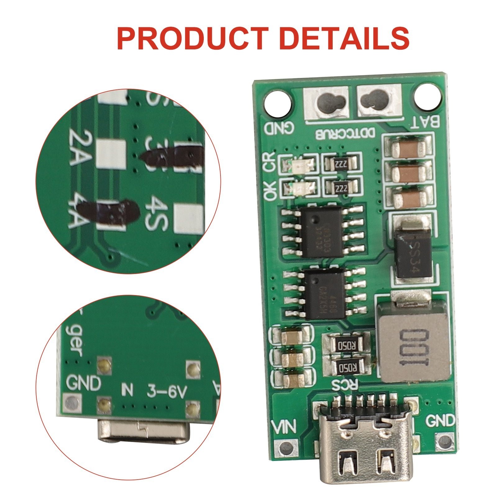 Dc 3.7V 5V Li-Ion for CHARGER Lithium Naar 8.4V 12.6V 16.8V